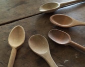 Vintage Spoons Wood Wooden Home & Living Kitchen Dining Serving Rustic Primitive Farmhouse Display Home Decor Collectibles Collection