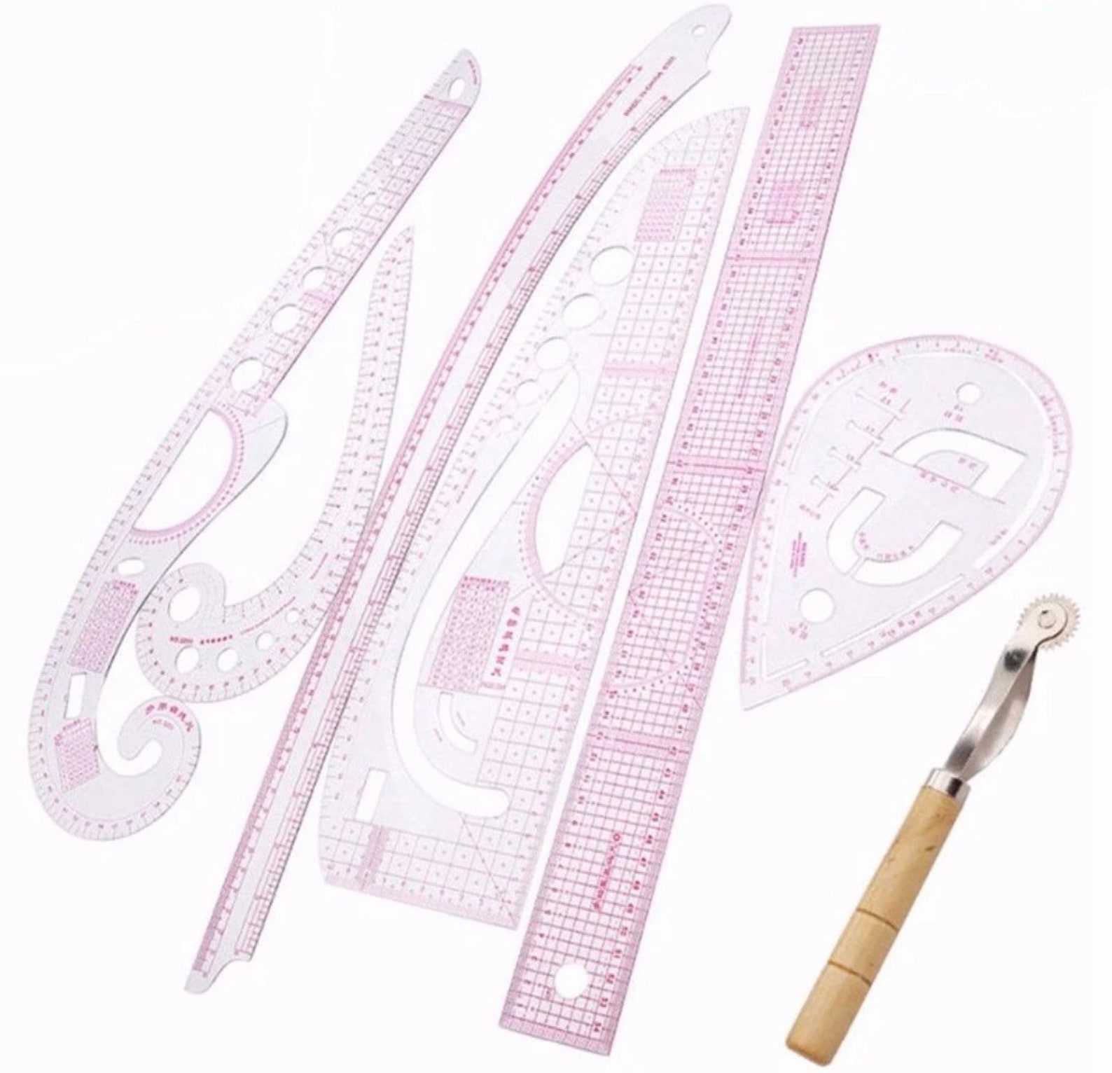 7pcs/set Pattern Making Ruler Tailor Fashion Measuring Kit Etsy