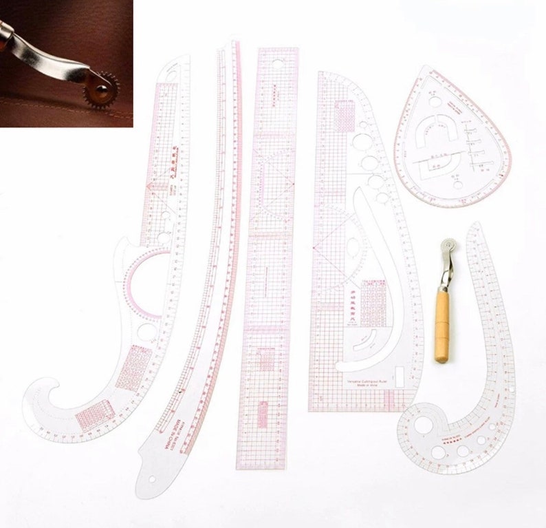 7pcs/set Pattern Making Ruler Tailor Fashion Measuring Kit Etsy