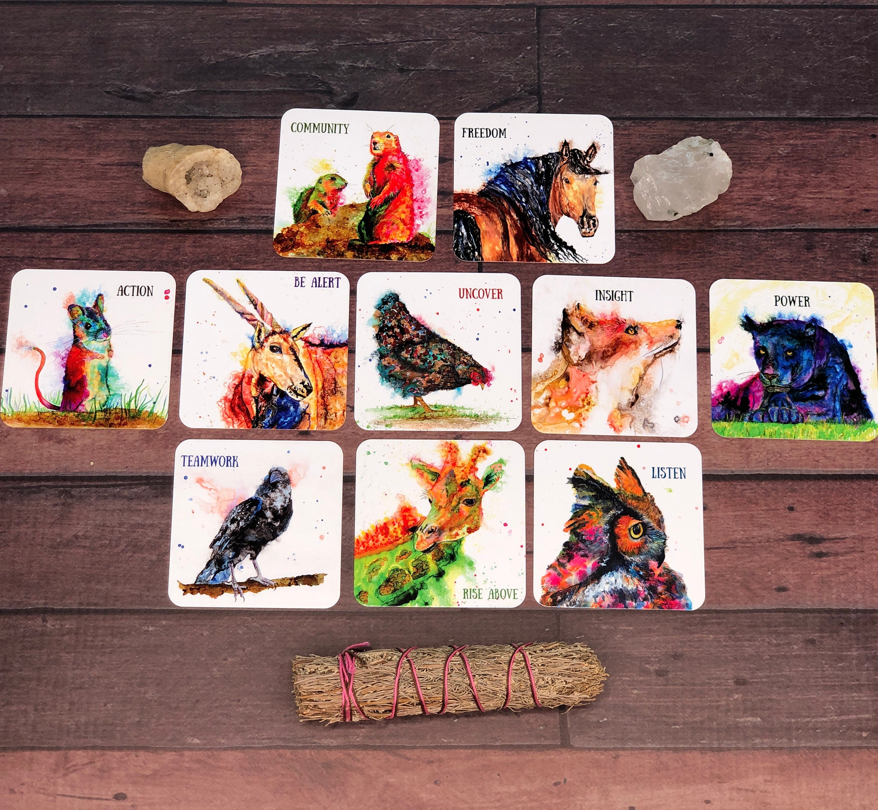 Spirit Animal Oracle Deck Pocket Animal Oracle Cards Animal - Etsy