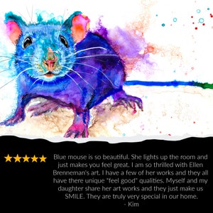 Mouse colorful art print by Ellen Brenneman image 2