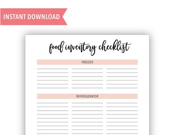 Lista de verificación de alimentos DESCARGAR