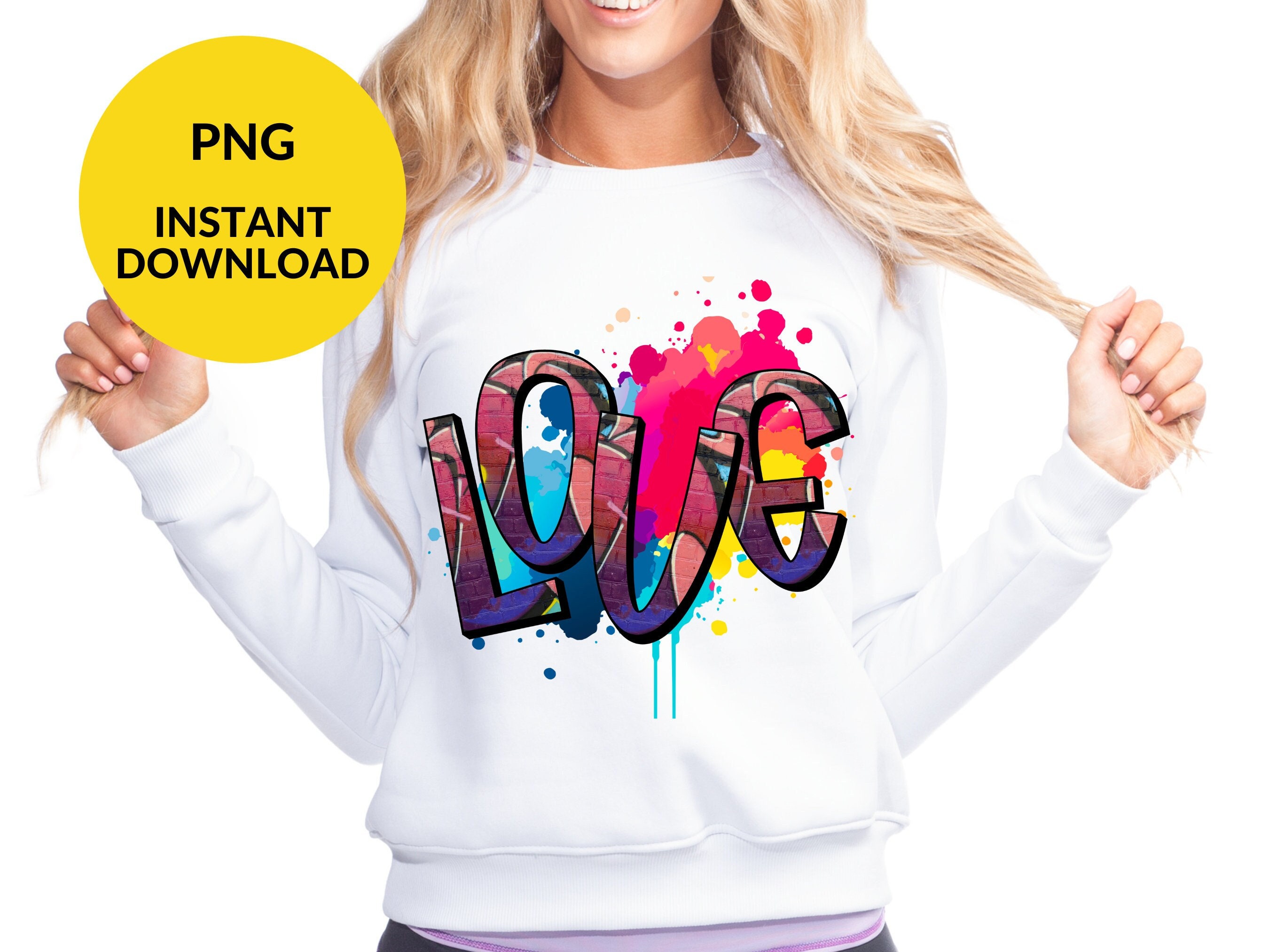トップス Splatter Print Crewneck Sweatshirt Sprayground SPLATTER BUNNY SPLIT CREWNECK