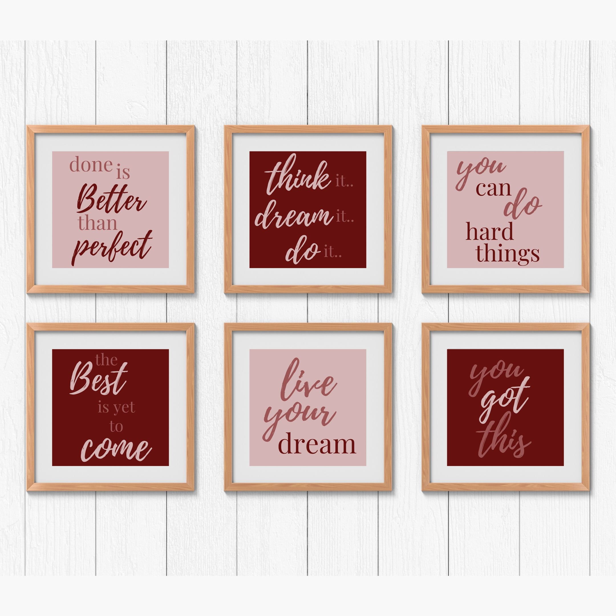 Printable AFFIRMATION WALL Art,inspirational Quotes,inspirational Wall ...