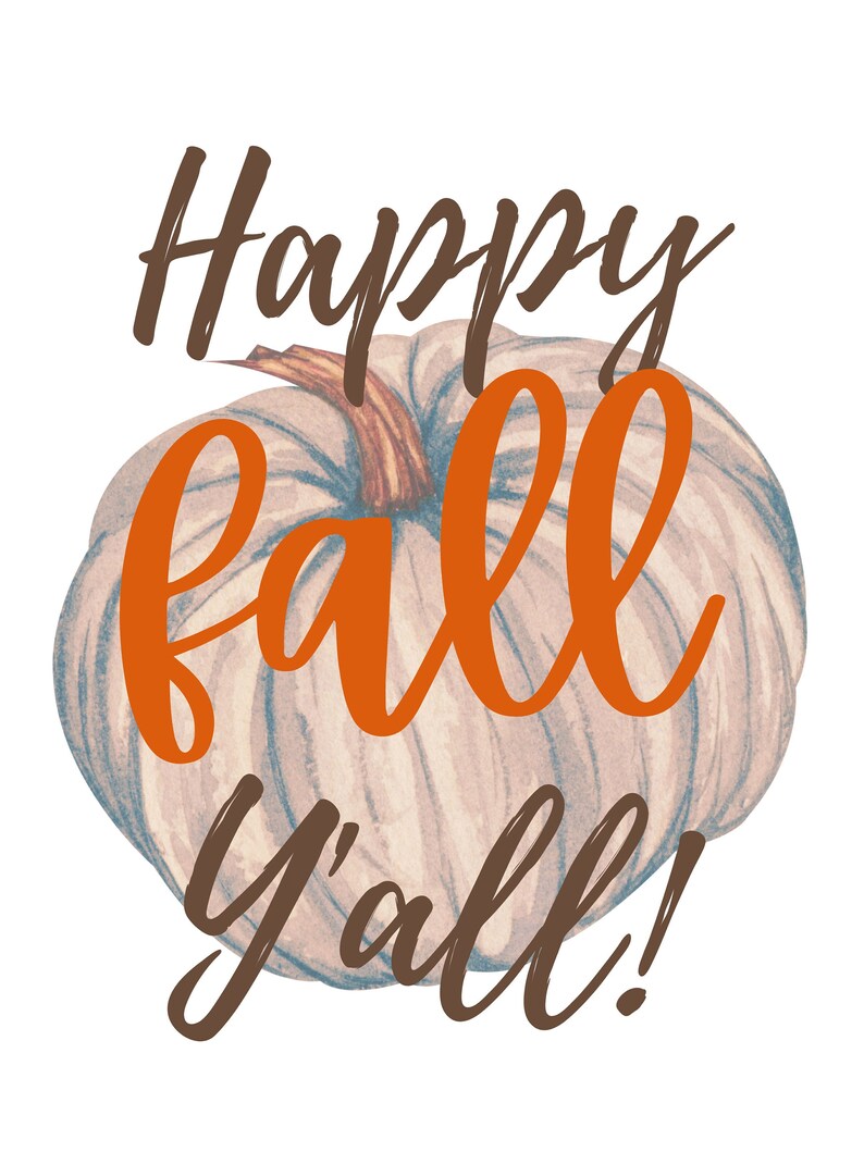 FALL PRINTABLE ART Set of 6, Fall Wall Decor, Printable Thanksgiving ...