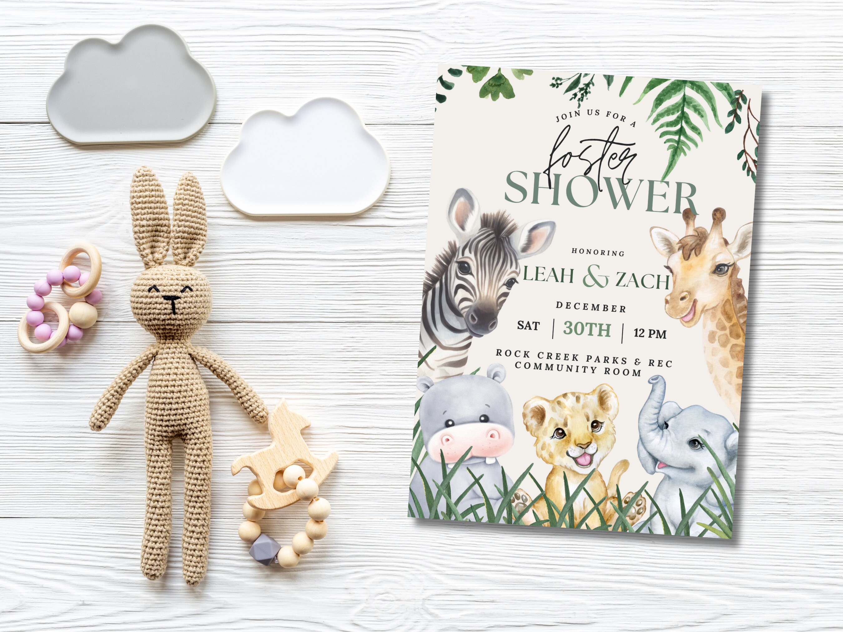 Editable Foster Shower Invitation Template Foster Shower Etsy