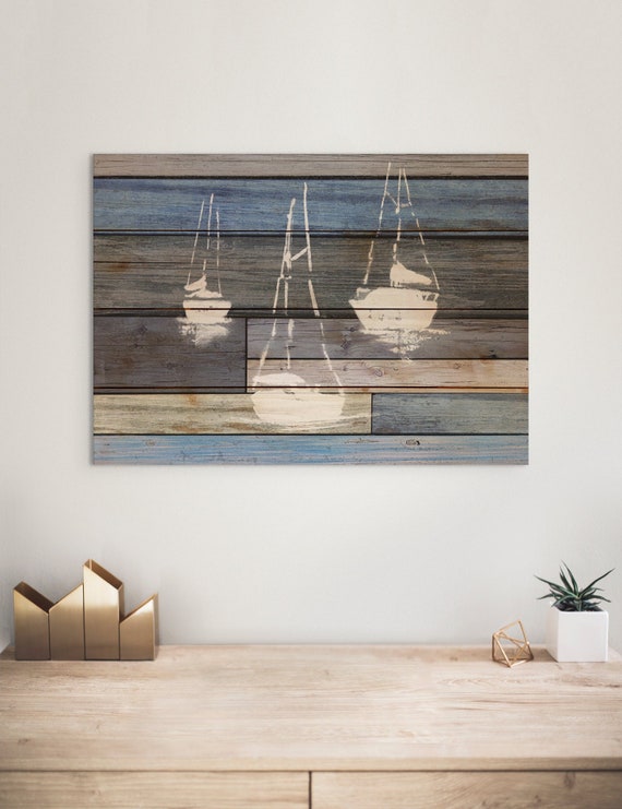 Beach House Decor, Nautical Decor, Coastal Art, Canvas Art, Lake House Decor,  Boat Art Sailing, Nautical Rope Canvas Set -  Canada