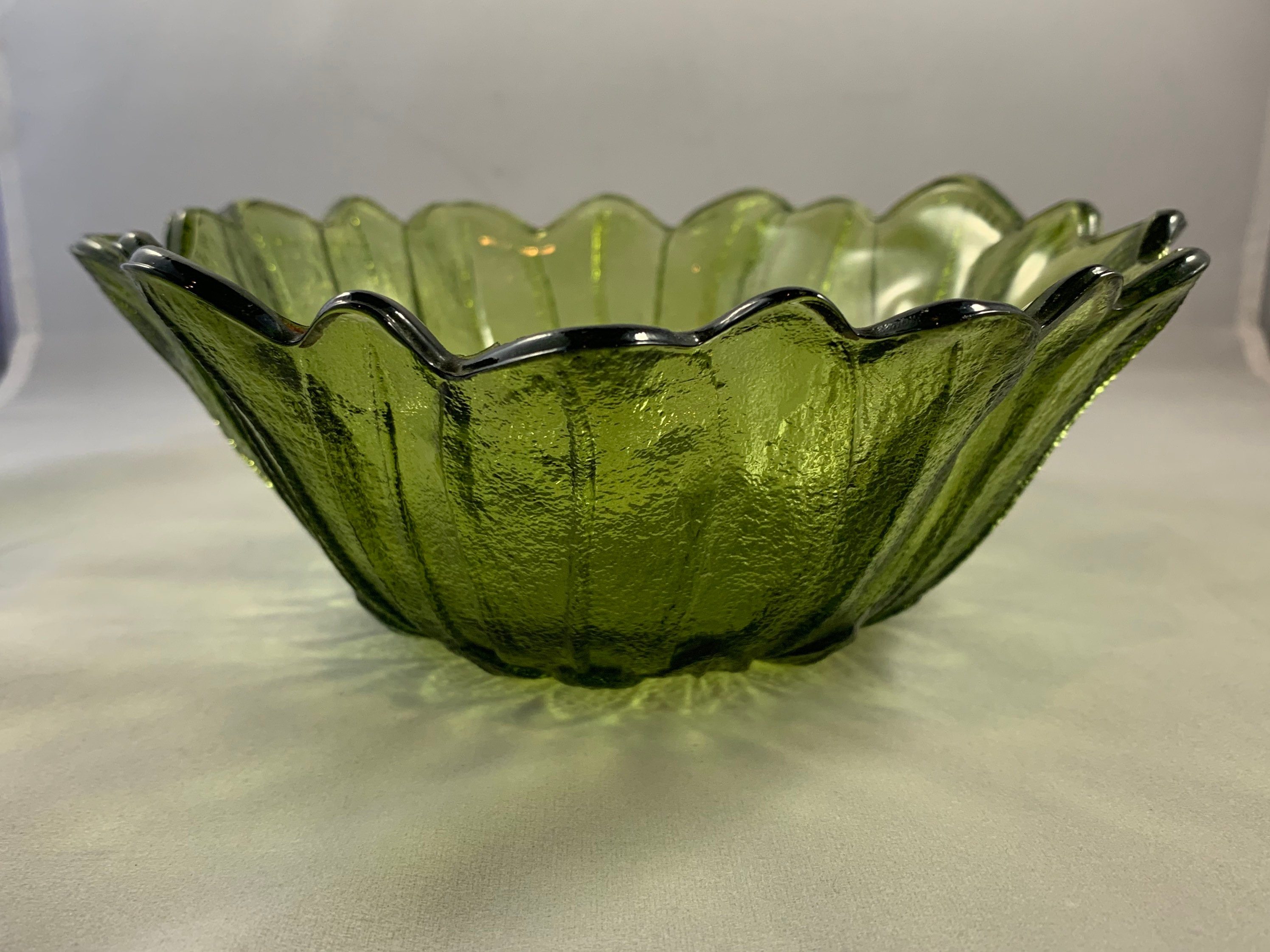 Vintage Indiana Glass in Avocado/olive Sunflower Carnival - Etsy