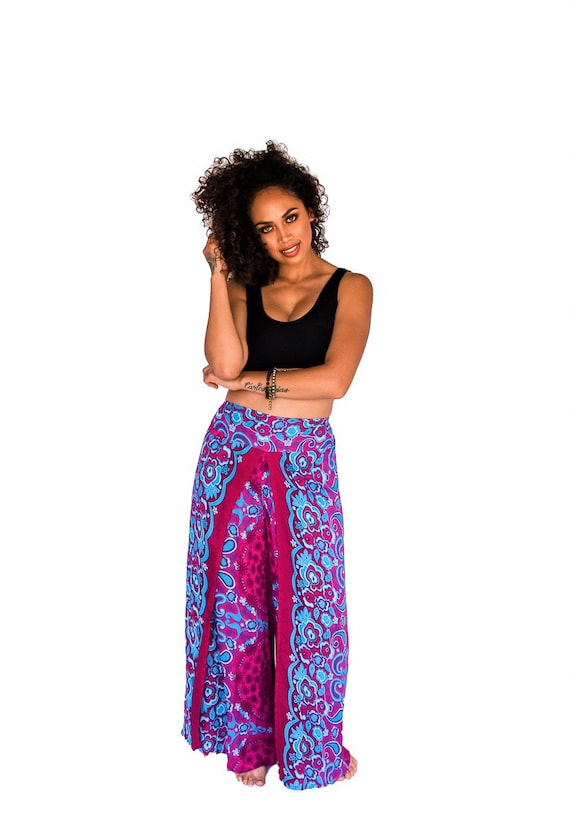 Pocket Open Leg Pants Harem Pants Thai 