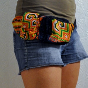 Fanny Pack, Tribal Pattern, Zipper Pockets, Zipper fanny pack, Hippie Bag, Bohemian, Festival Fanny Pack, Hip Bag