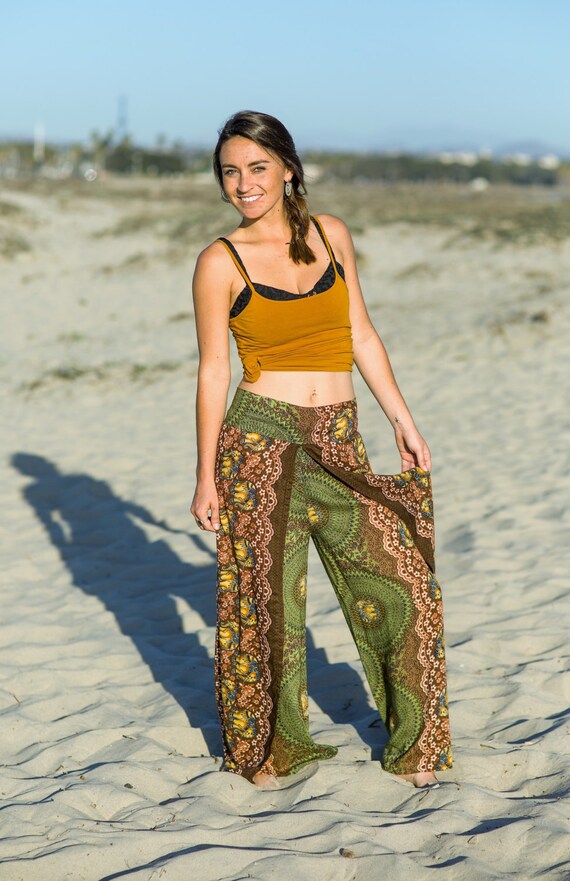 Music Festival Pants Open Legs Pants Harem Pants Thai Pants