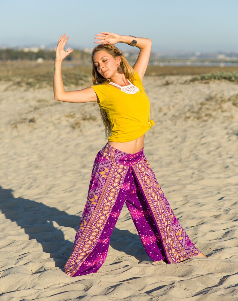 Open Leg Pants Boho Pants Buddha Pants Beach Pants Hippie Etsy