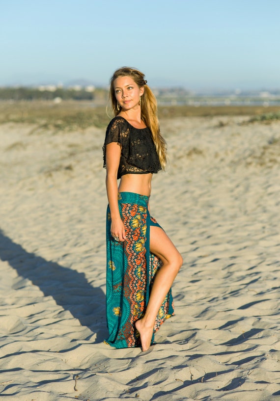 Bohemian Pants, Music Festival Pants, Open Leg Pants, Harem Pants