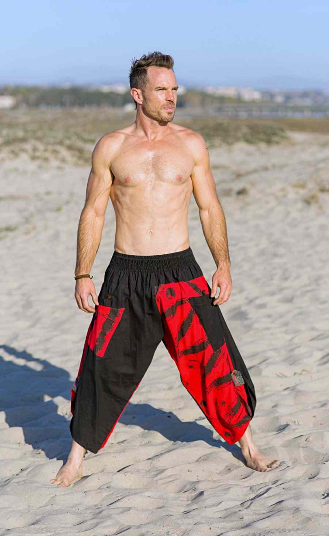 Harem Pants Men Men's Yoga Pants Sacred Geometry Etsy