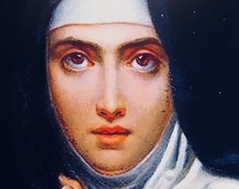 Saint Teresa of Avila Beautiful Inspirational 11"x17" Quote Poster. Excellent Christian Religious Gift!