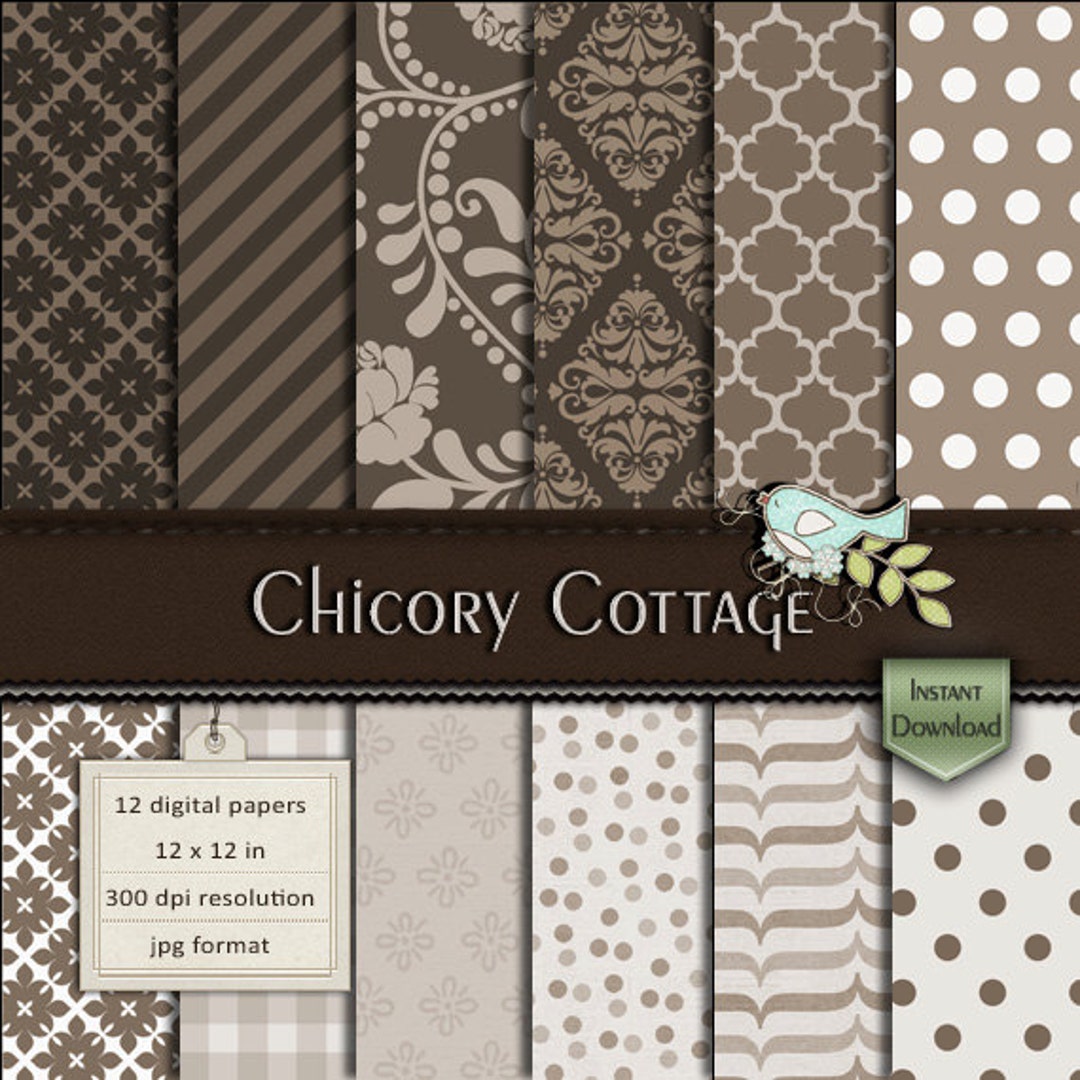 INSTANT DOWNLOAD Digital Scrapbooking Paper All About Etsy