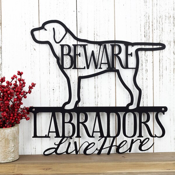 Black Lab Metal Art Etsy