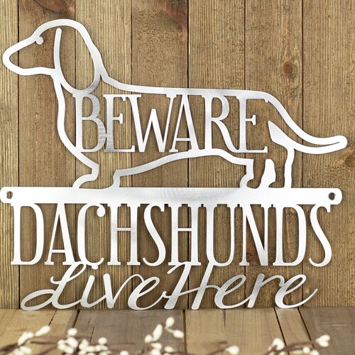 Dachshund Metal Wall Art Doxie Wiener Dog Metal Sign Etsy