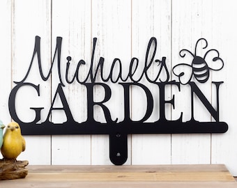 Custom Name Sign | Metal Garden Sign | Garden Sign | Metal Sign | Personalized Gift | Sign | Custom Garden Sign | Bumble Bee