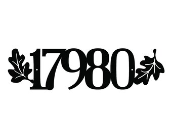 Outdoor Sign Address Plaque Vertical Outdoor House Number Metal Sign 7.16x20 Address Sign 3 Digit Signage Black