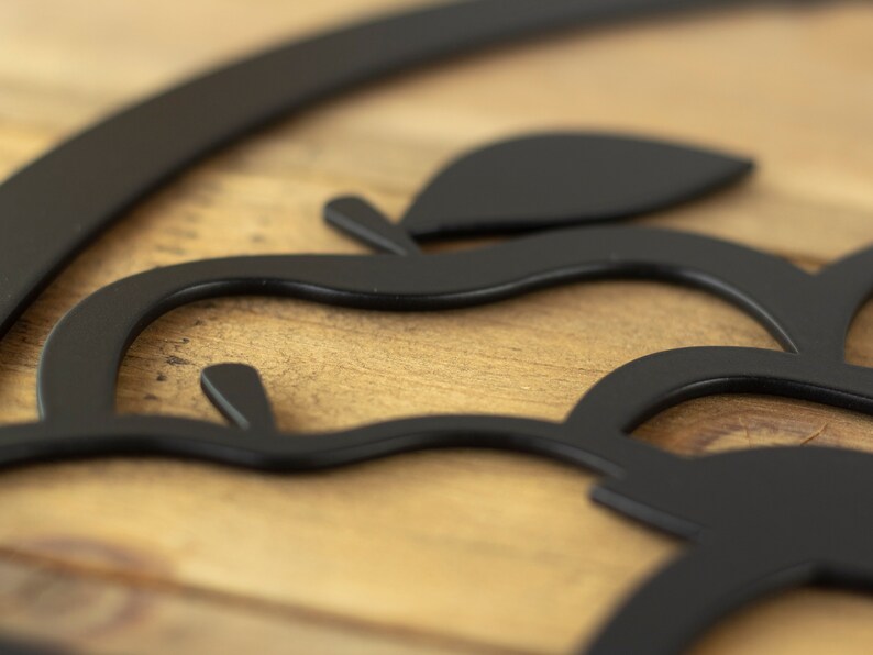 Apple Kitchen Decor Metal Wall Art Kitchen Signs Rustic Etsy