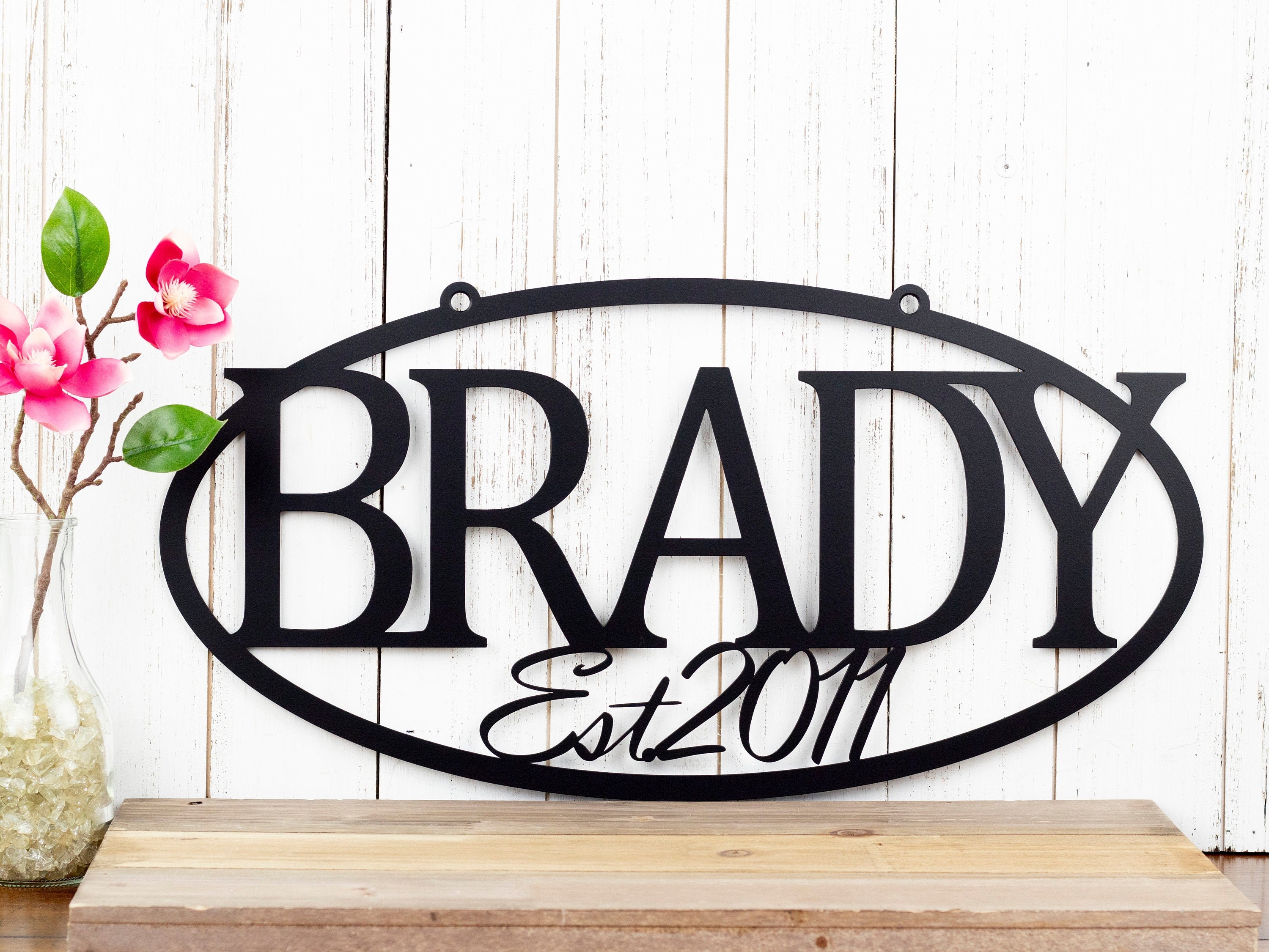 Family Established Metal Sign | Name Sign | Established | Metal Wall ...