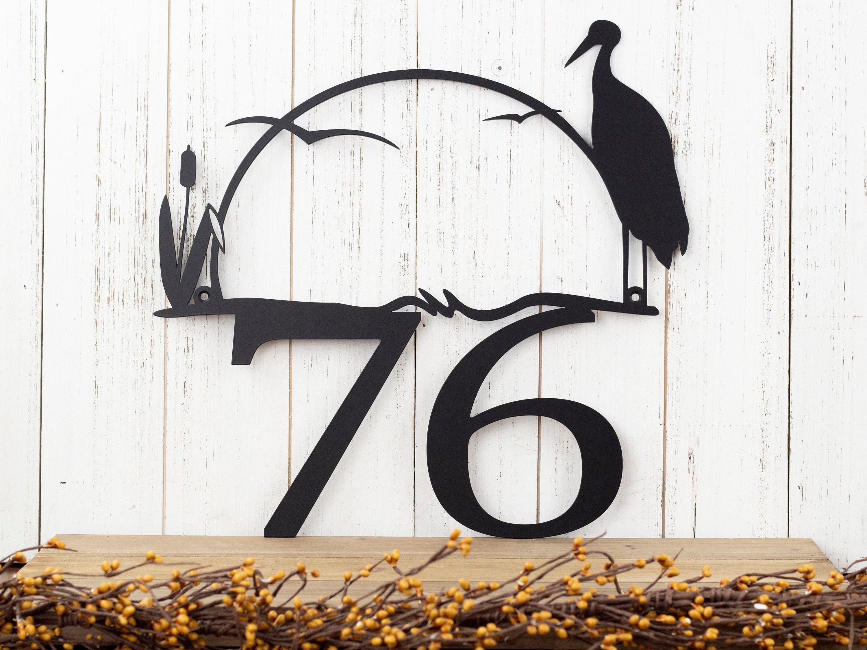 house number signs for yard