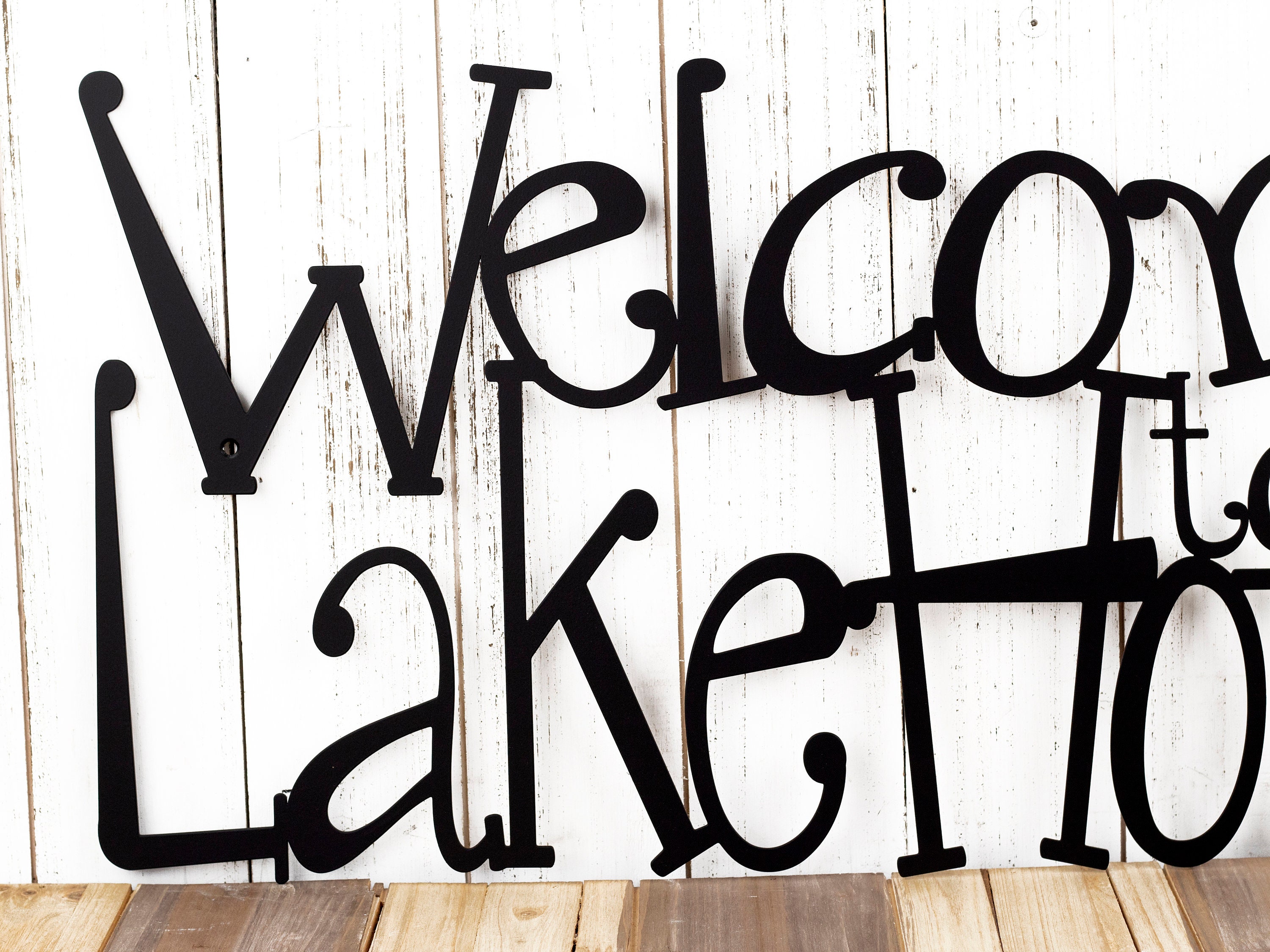 Lake House Sign Lake House Decor Steel Signs Outdoor Metal Wall