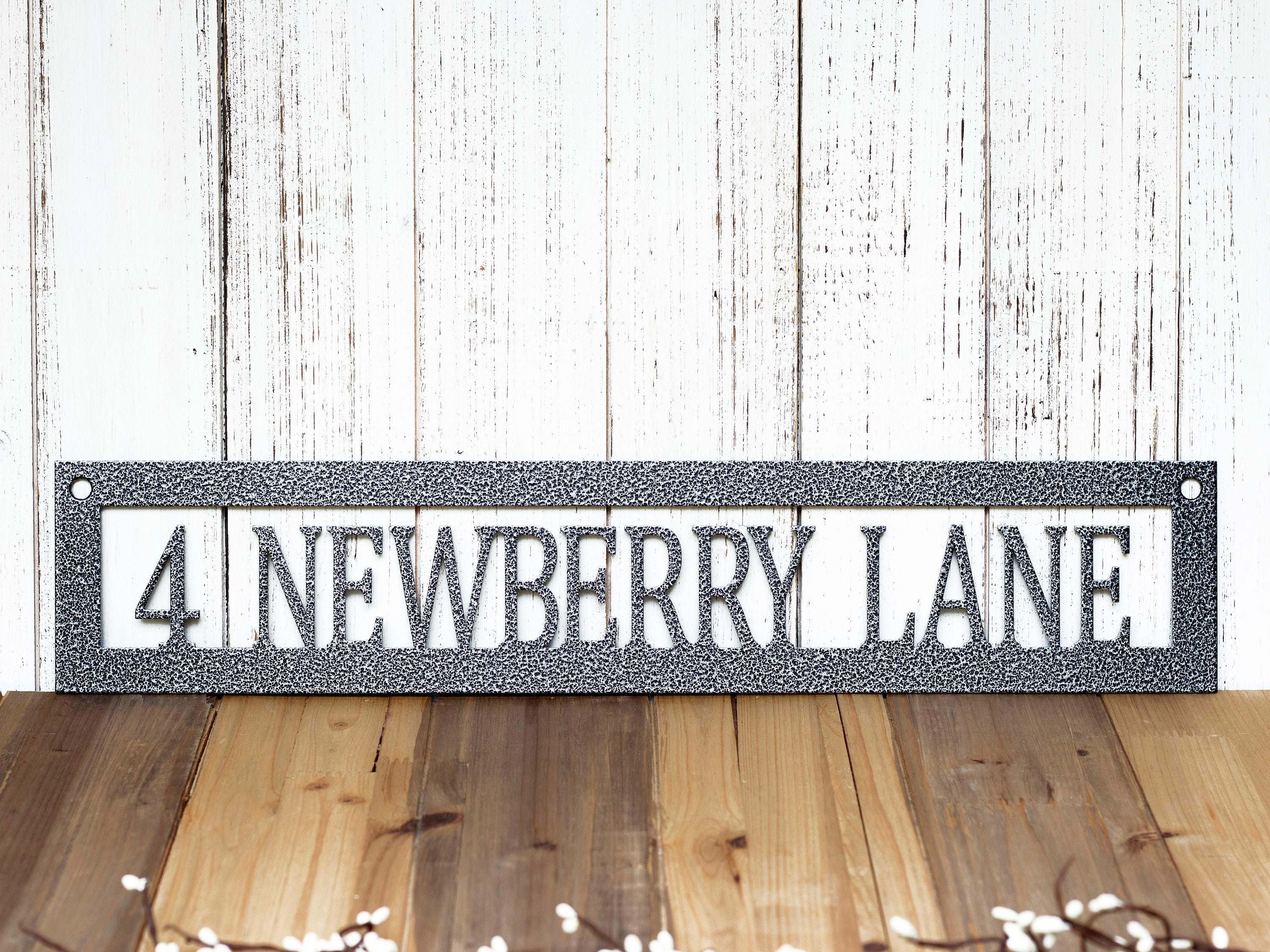 Metal Address Sign, Custom Metal Sign, House Number, Address Plaque