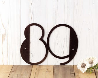 Modern Numbers House, 6 inch Metal House Numbers, 8 Inch House Numbers, Outside Sign Personalized, Deco House Numbers