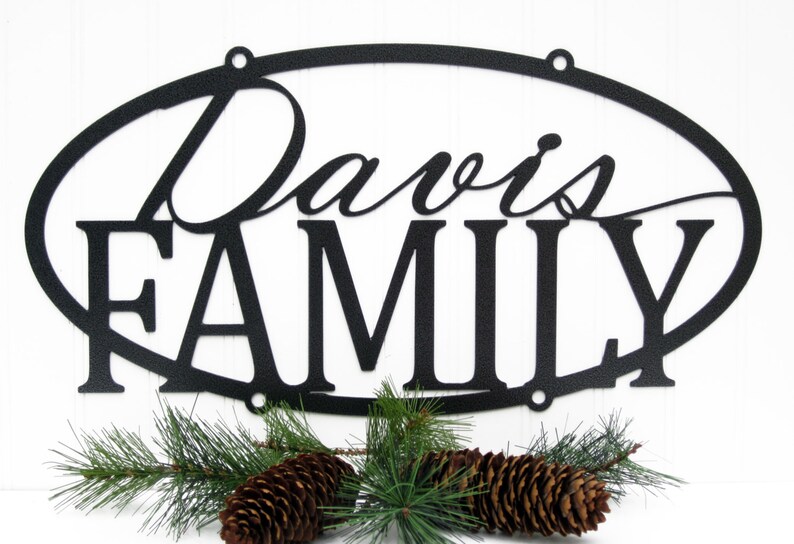 Custom Metal Outdoor Name Sign Silver 20x10 Personalized | Etsy