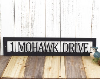 Custom Address Metal Sign, House Numbers, Address Sign, Address Plaque, House Number Sign, Metal Wall Art, Outdoor Sign