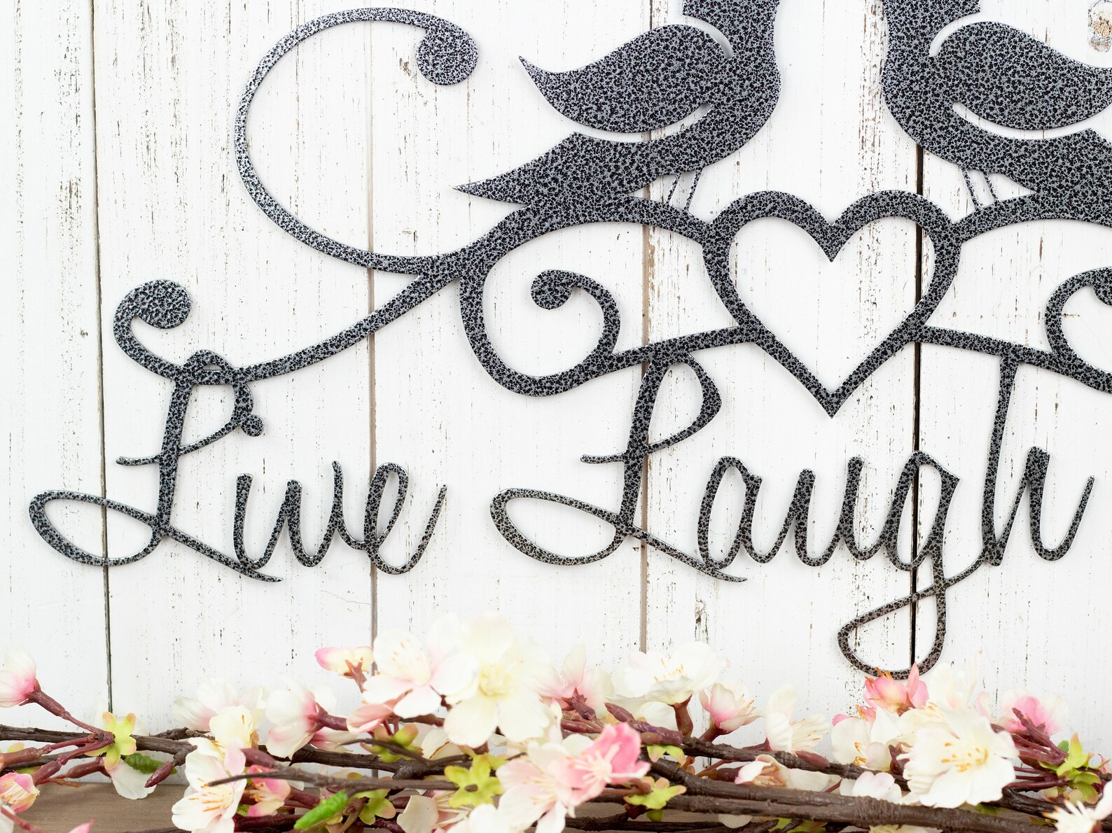 Live Laugh Love Birds Patio Decor Wall Decor Lake | Etsy
