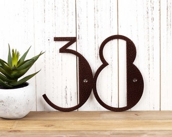 Modern Numbers House, 6 inch Metal House Numbers, 8 Inch House Numbers, Outside Sign Personalized, Deco House Numbers