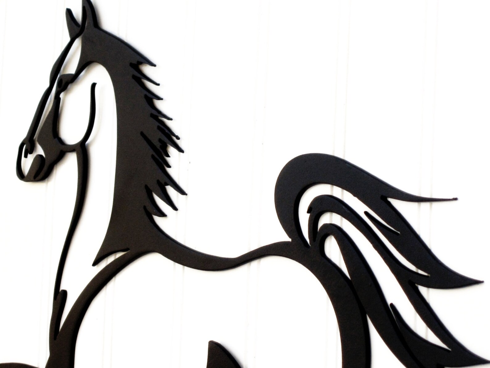 Horse Silhouette Metal Wall Art Black 15x11.5 Horse Art Etsy