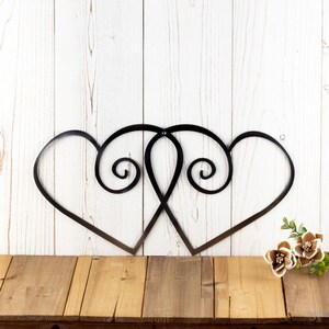 Hearts Metal Wall Art, Wedding Gift, Wedding Decor, Metal Sign, Love, Wall Hanging, Outdoor Wall Art, Heart Sign