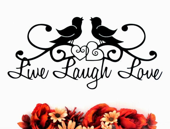 Birds Live Laugh Love Sign Hearts Metal Wall Art Singapore - Live Laugh Love Metal Wall Art Birds Live Laugh Love Sign Hearts Metal Wall Art Singapore - Live Laugh Love Metal Wall Art