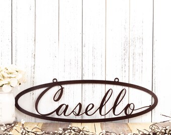 Custom Metal Sign, Name Sign, Last Name Sign, Custom Name Sign, Metal Wall Art, Outdoor Sign, House Sign, Family Name