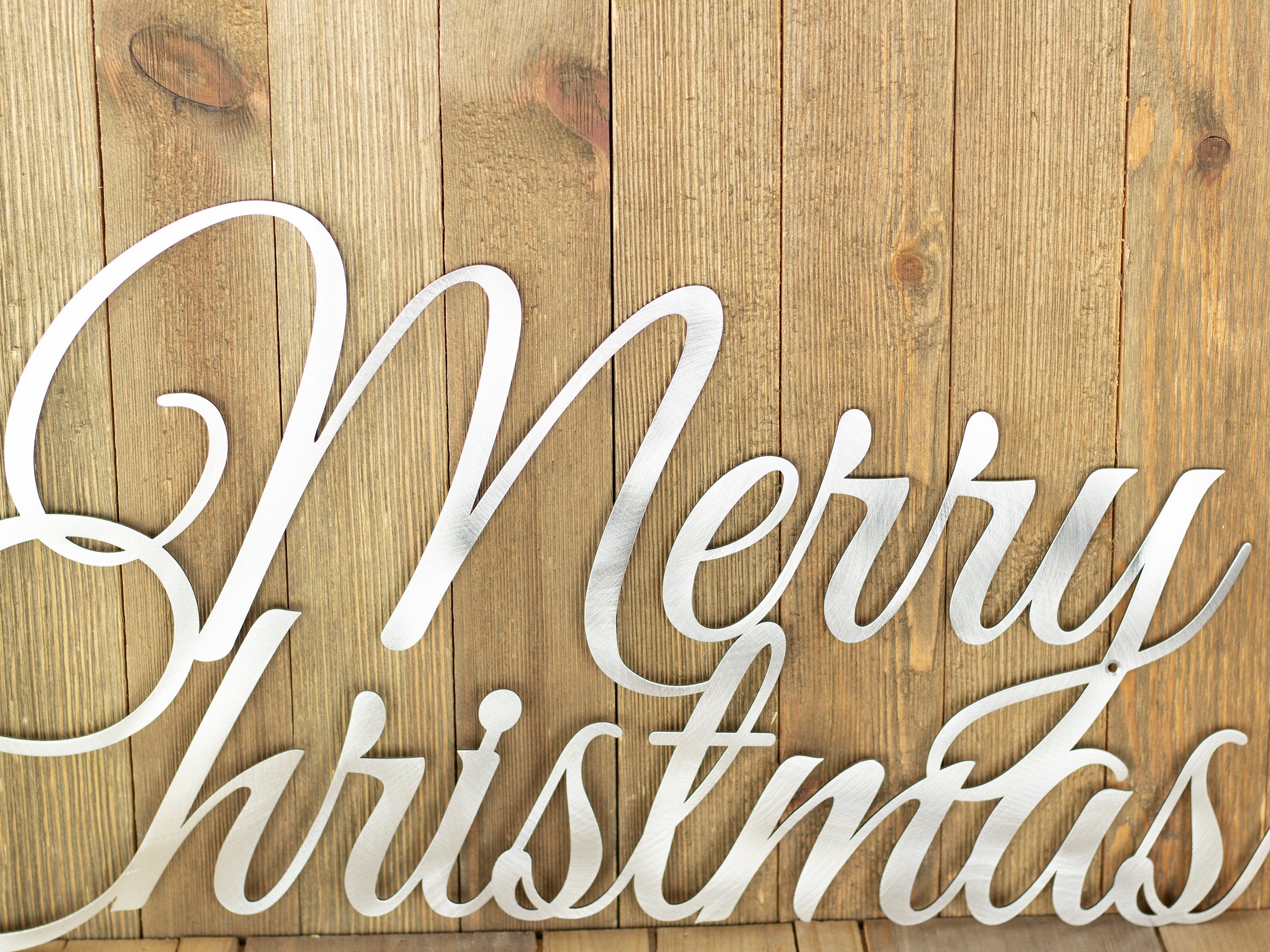 Merry Christmas Sign | Metal Wall Art | Christmas Decorations | Holiday