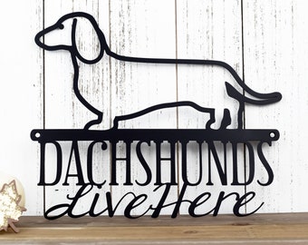 Dachshund Metal Wall Art | Doxie | Wiener Dog | Metal Sign | Outdoor Sign | Weiner Dog | Pet | Metal Wall Decor | Dog Sign | Wall Hanging