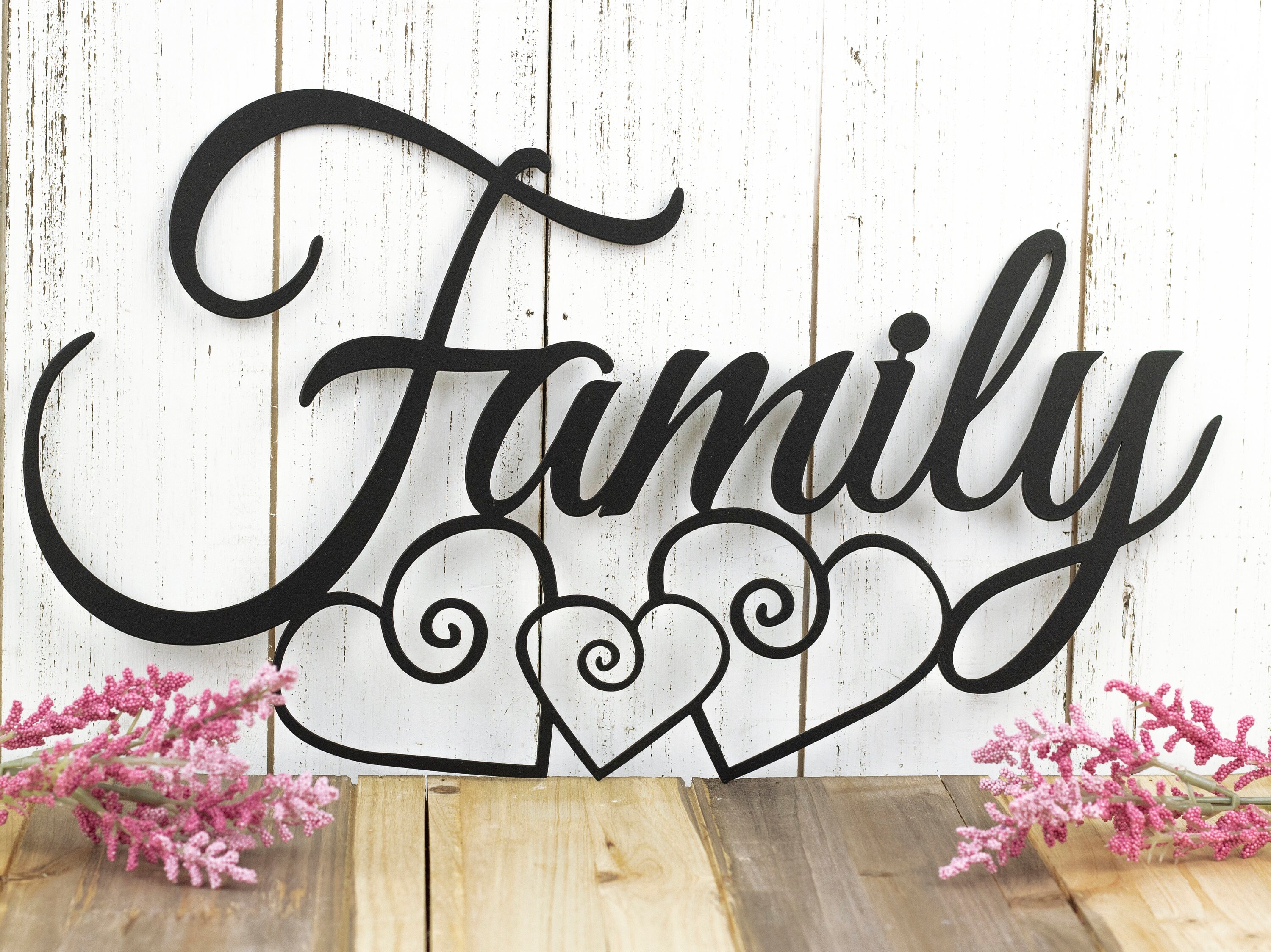 Metal Family Sign Metal Wall Art Metal Signs Hanging Metal Sign
