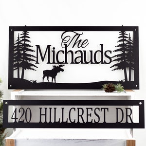 Custom Family Last Name Metal Sign, Address Sign, House Number, Personalized Sign, Custom Sign, Metal Wall Art