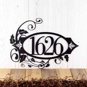 House Number Metal Sign, Address Sign, Address Plaque, Outdoor Sign, Custom Sign, House Numbers, Custom Metal Sign, Personalized Sign
