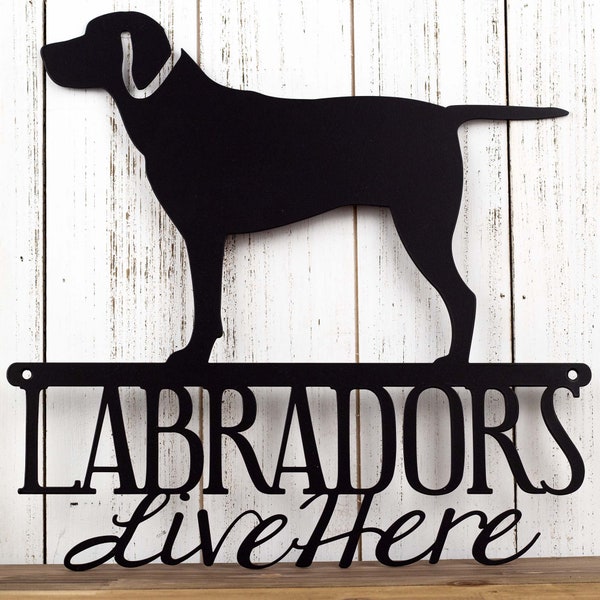 Black Lab Metal Art Etsy