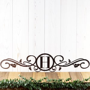 Monogram Metal Sign, Custom Sign, Personalized Sign, Metal Wall Art, Metal Wall Decor, Steel Sign