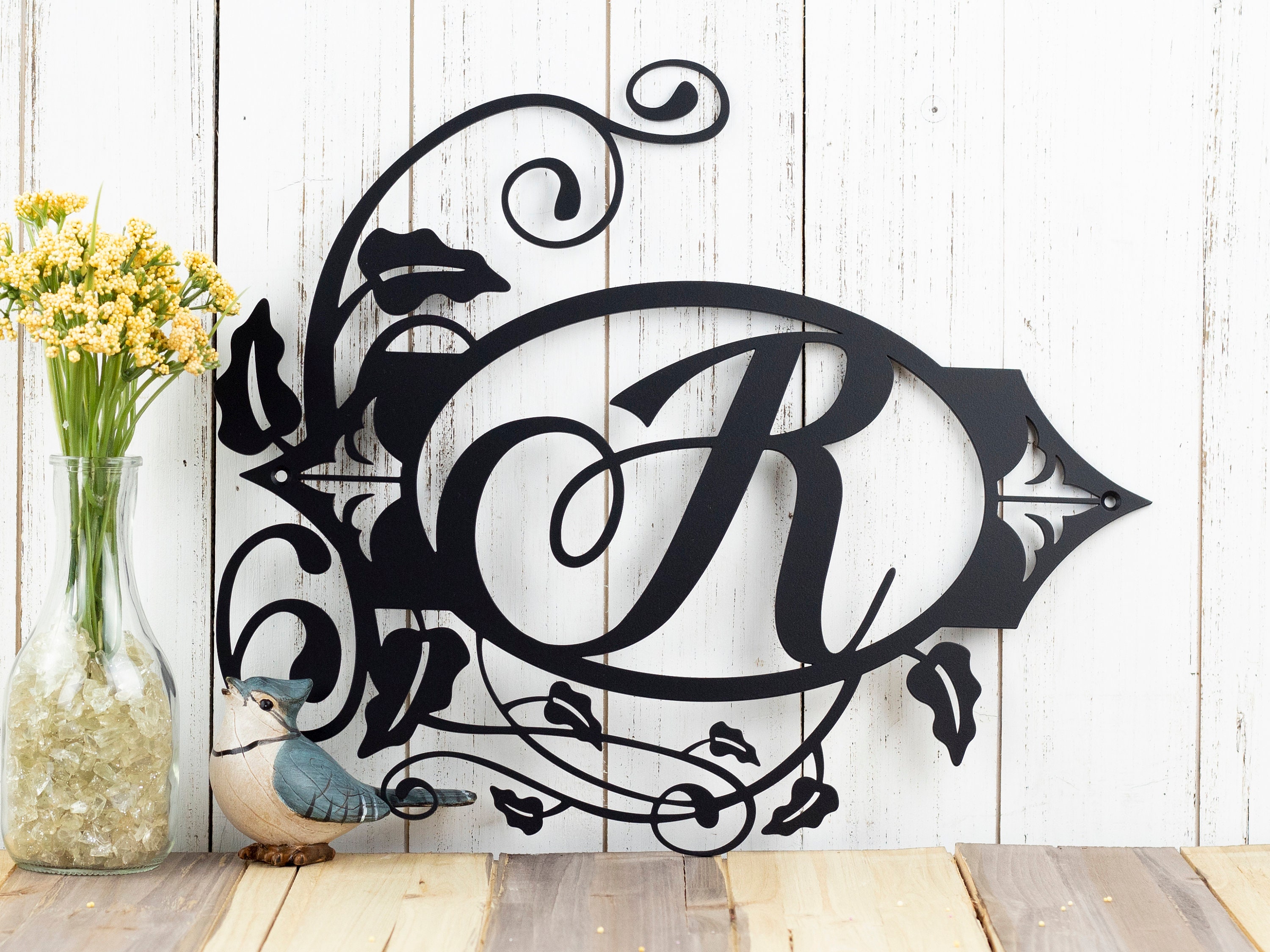 Monogram Metal Sign | Personalized Sign | Custom Sign | Monogram Sign ...