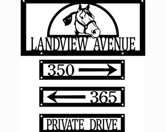 Landview Avenue Metal Signs