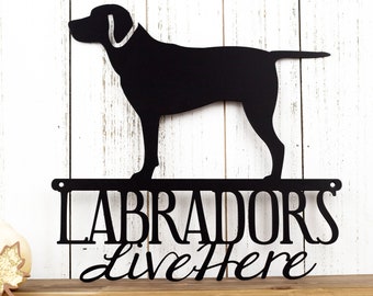 Labrador Metal Wall Art, Lab, Labrador Retriever, Metal Sign, Outdoor Wall Art, Wall Hanging, Dog Sign, Gift