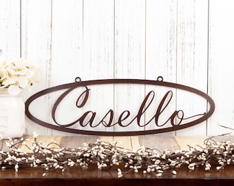 Custom Metal Sign, Name Sign, Last Name Sign, Custom Name Sign, Metal Wall Art, Outdoor Sign, House Sign, Family Name