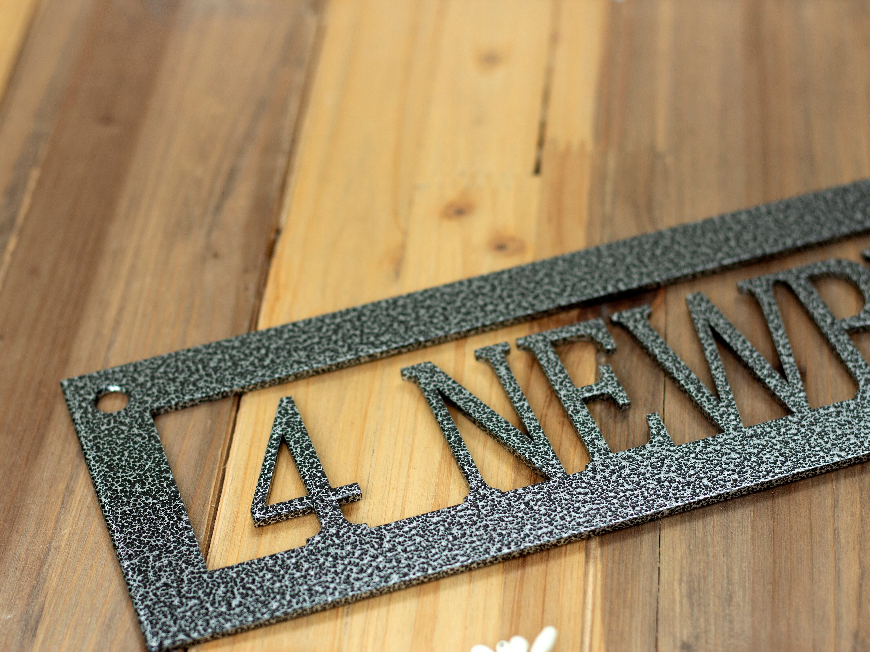Metal Address Sign Custom Metal Sign House Number Etsy